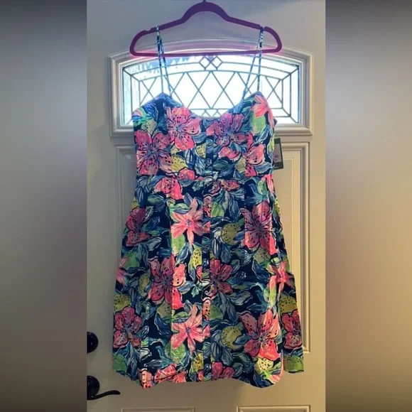 Lilly Pulitzer Easton Dress - Capri Soleli Size 16 - Picture 1 of 4